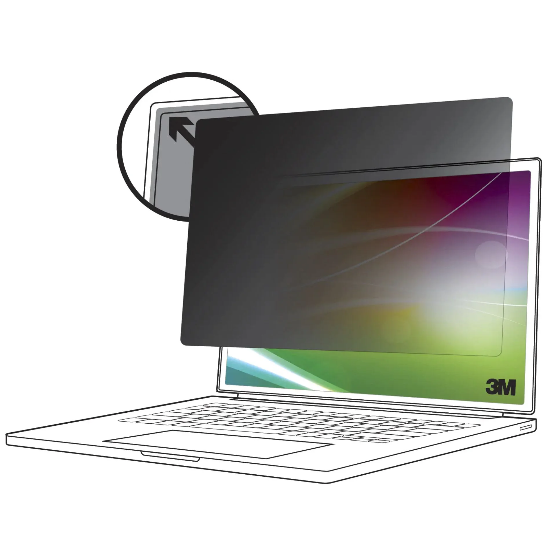 3M Bright Screen Blickschutzfilter fuer Apple  MacBook Air  13 2018 20  16 10  BPNAP001 Notebook & Tablet Zubehoer