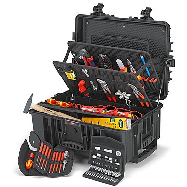 KNIPEX Werkzeugkoffer Robust45 Move Elektro Werkzeugsets
