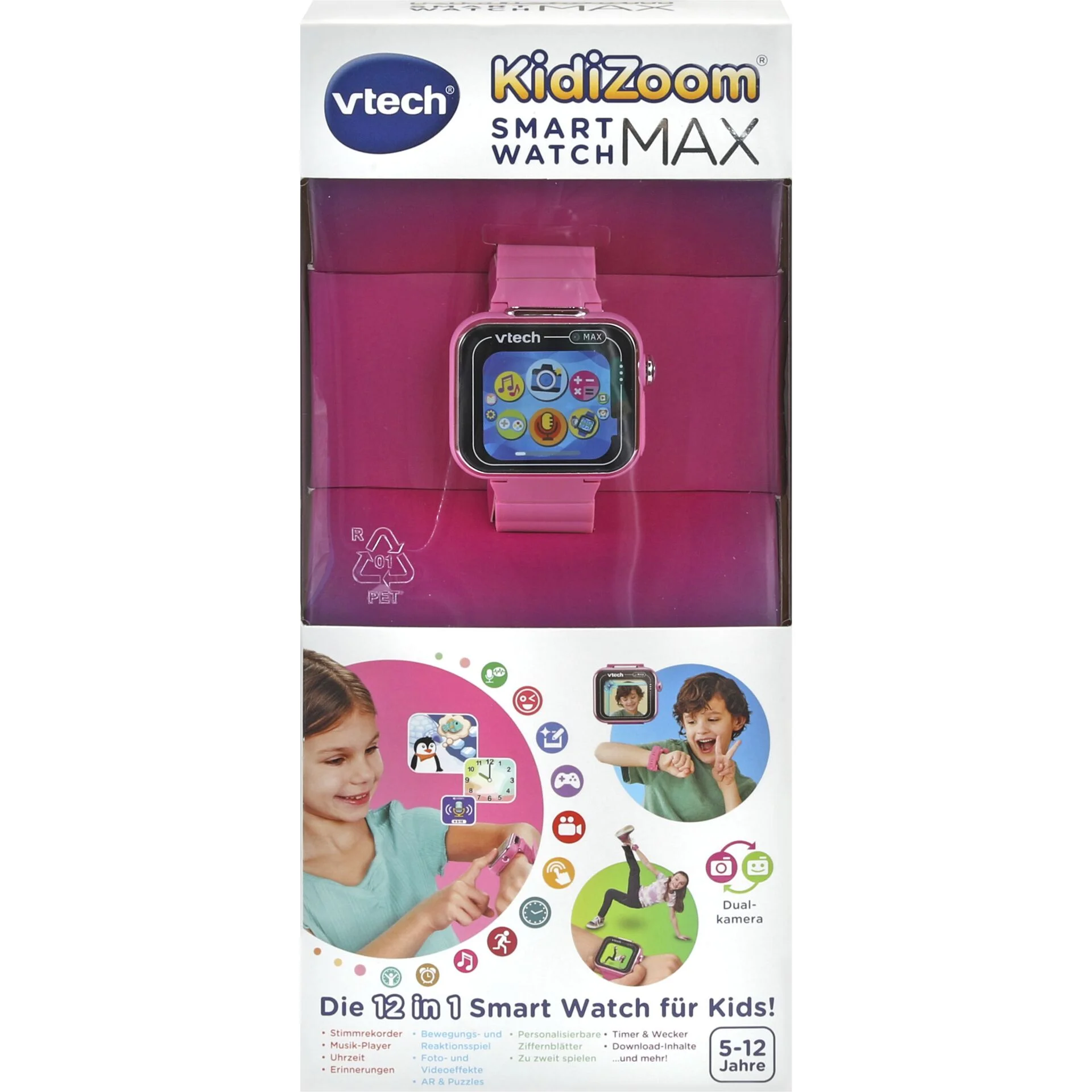 VTech Kidizoom Smart Watch MAX pink Smartwatches & Fitnesstracker