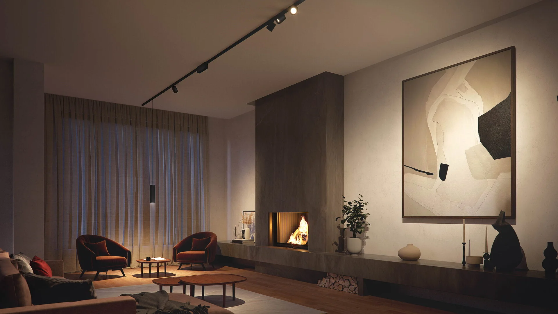 Philips Hue White and Color ambiance Perifo Basis Set Deckenleuchte schwarz gerade  4 Spots  Deckenleuchten