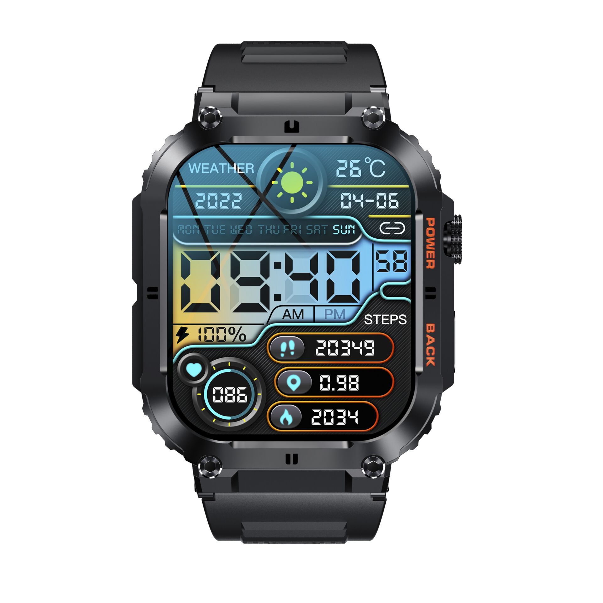 Denver Smartwatch SWC 191 schwarz Smartwatches & Fitnesstracker