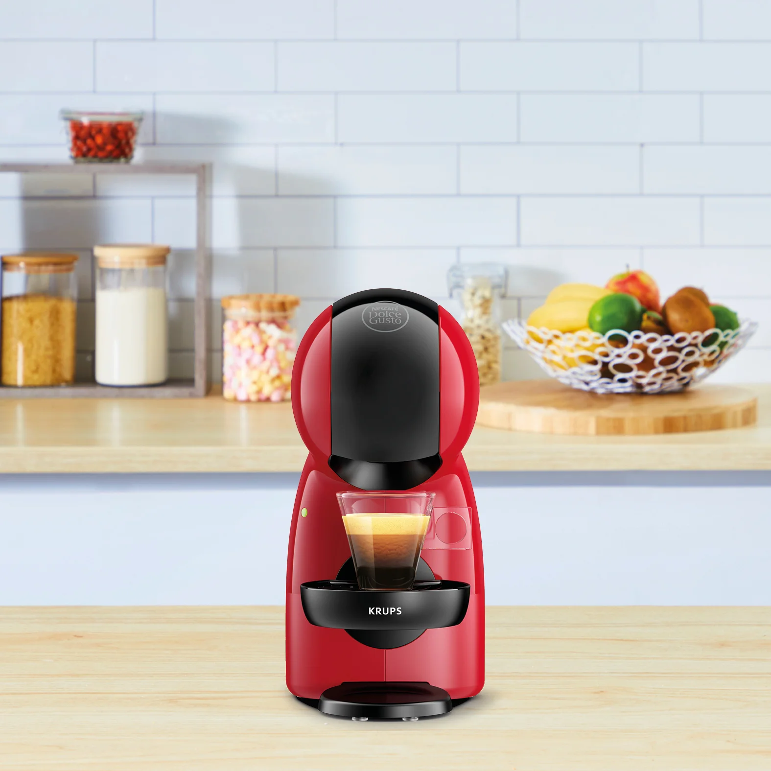 Krups KP 1A35 Piccolo XS Dolce Gusto rot schwarz Kapselmaschinen