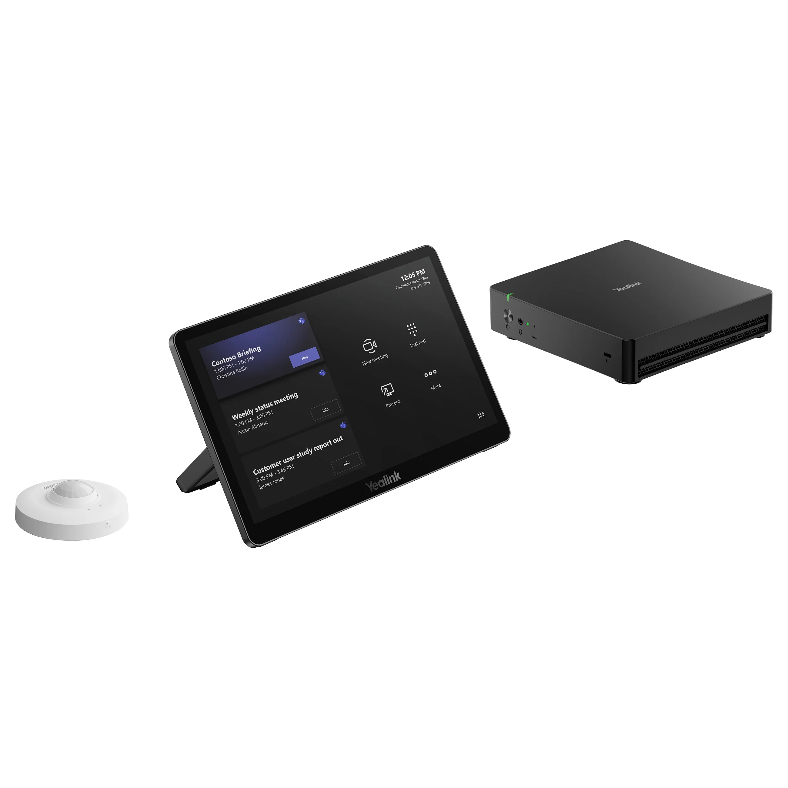 Yealink MCoreKit C5U MS Videokonferenzsystem 4K Kamera Mikrofon Lautsprecher PC-Komponenten