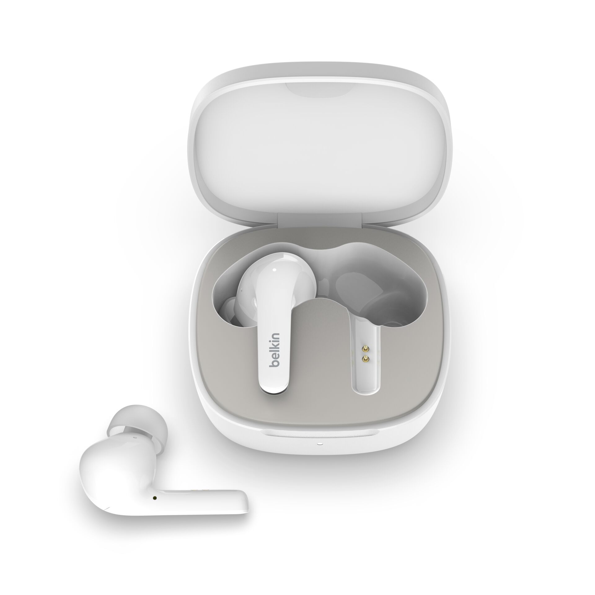 Belkin Soundform Flow ANC In Ear wirel Kopfhoerer weiss AUC006BTWH