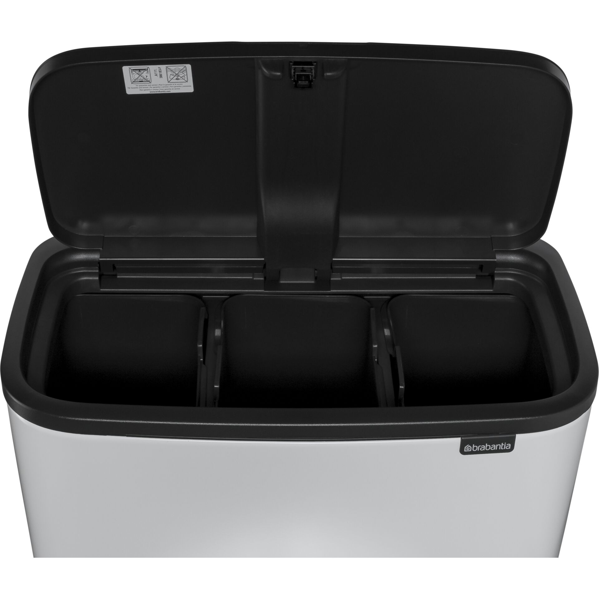 Brabantia Muelleimer Bo Touch Bin weiss 3 x 11 L