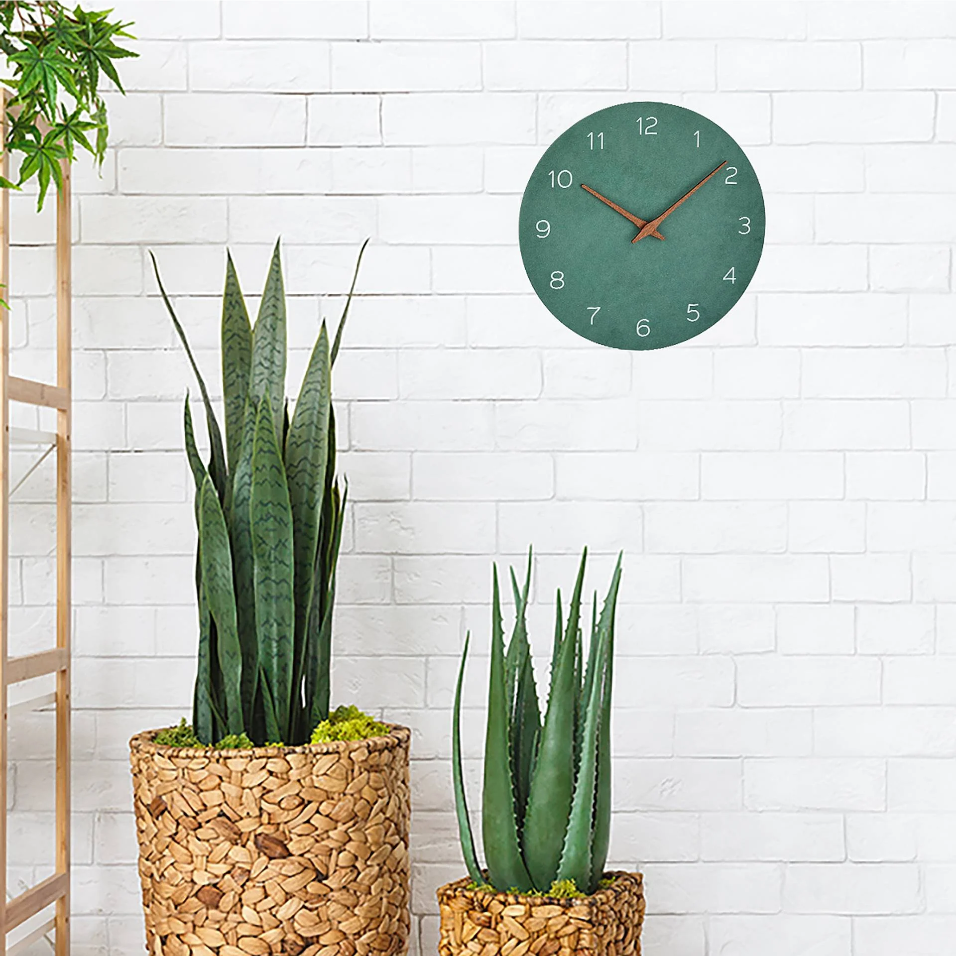 TFA Dostmann TFA 60 3054 04 Analoge Wanduhr jadegruen Uhren