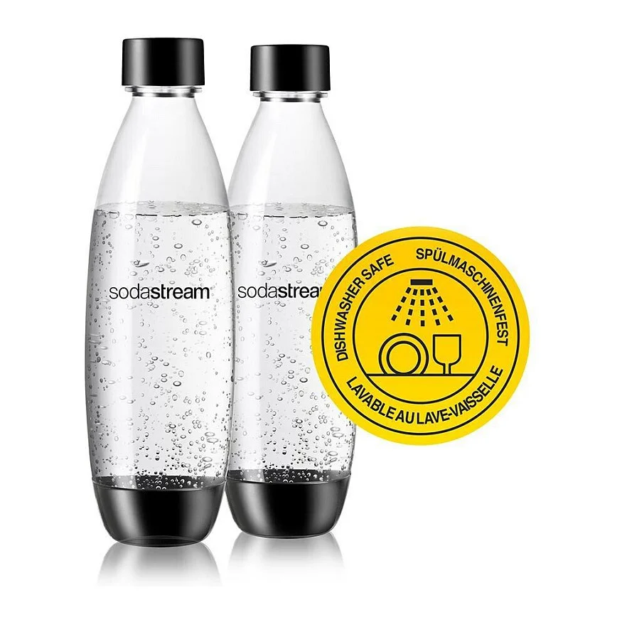 SodaStream zubehoer pet flasche duo 2 pack  schwarz  Kuechenkleingeraete