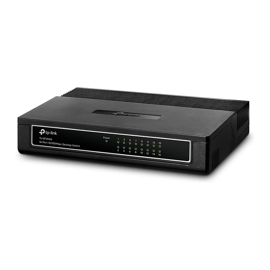 TP Link TL SF1016D Netzwerk Switch Fast Ethernet  10 100  Schwarz Switches