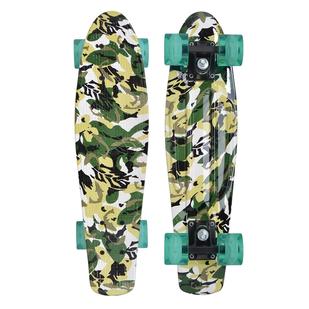 Schildkroet Retro Skateboard Free Spirit Camouflage Roller & Skateboards