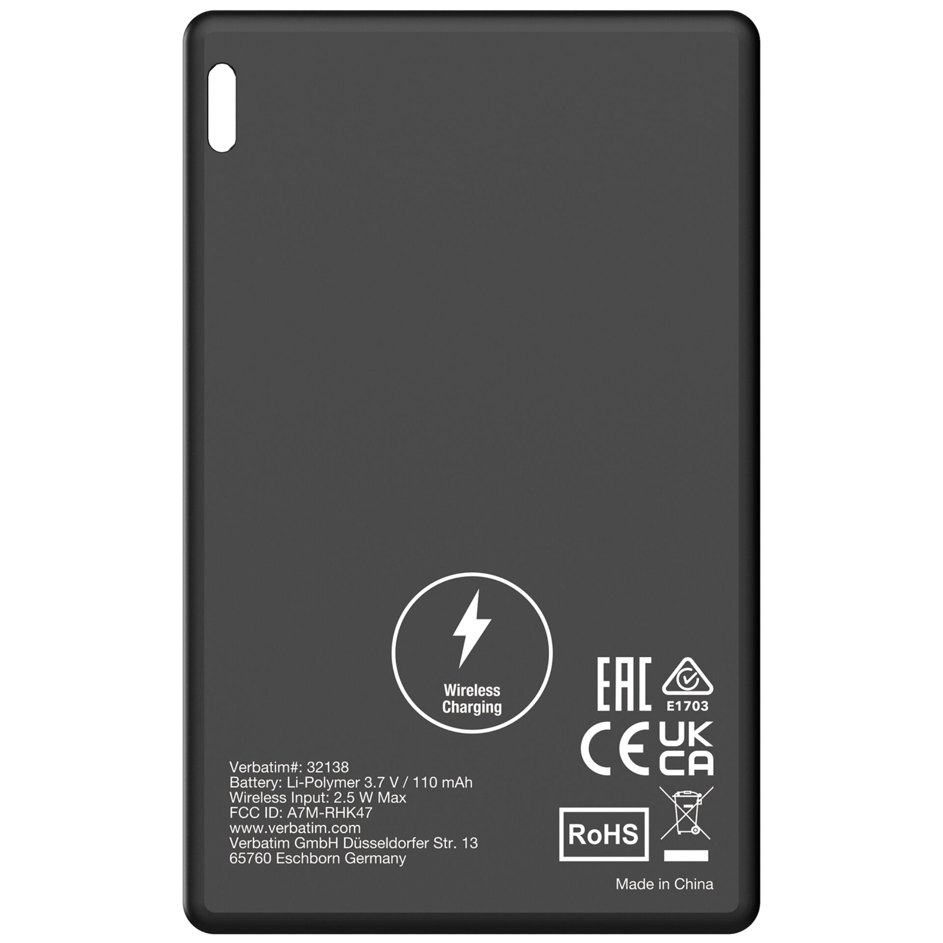 Verbatim 1x2 My Finder Card BT schwarz silber MYFCR 02BS 32140 Multimedia & Technik