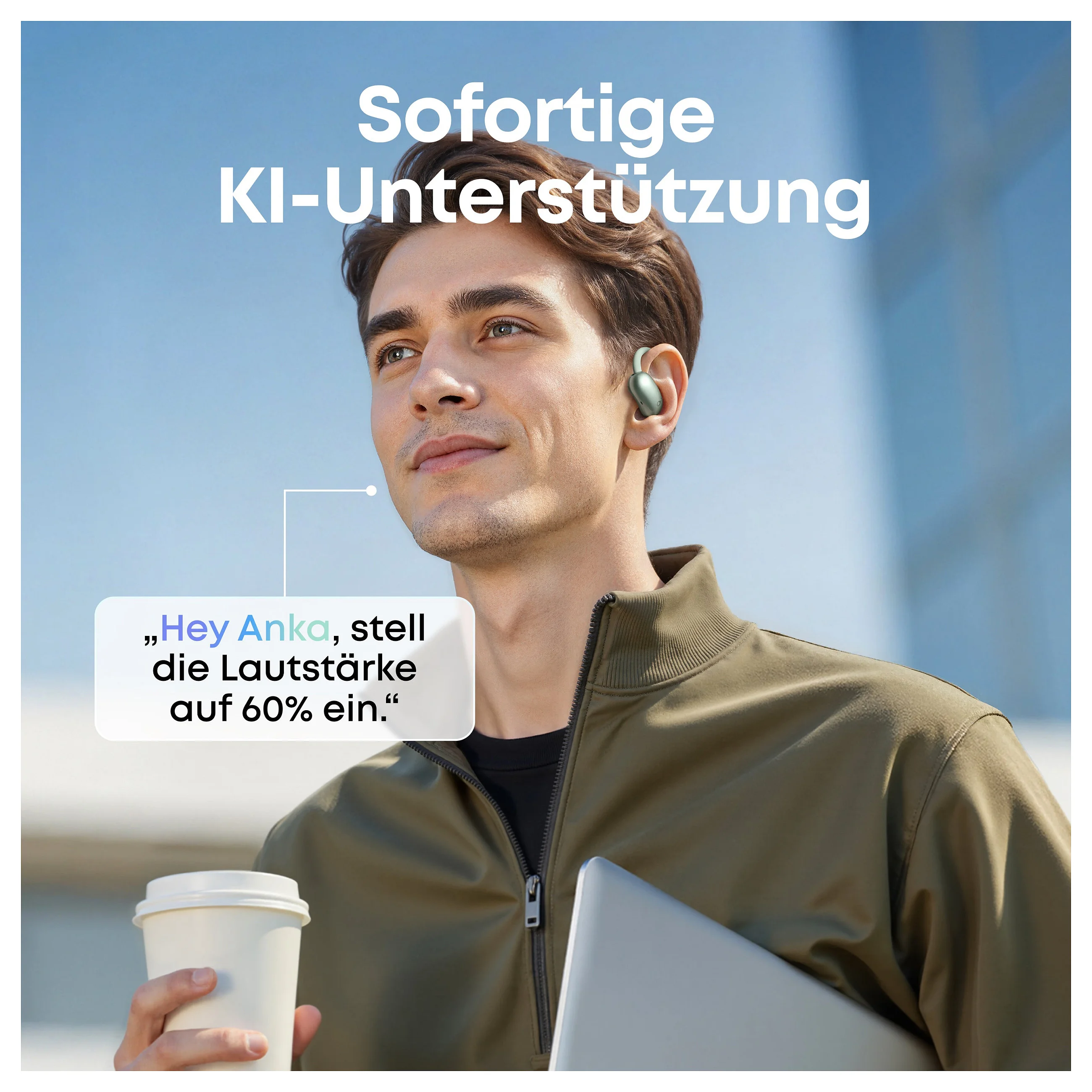 Anker soundcore aerofit 2 ai green open ear kopfhrer 35 stunden wiedergabezeit ip55 inkl  ki assisent und bersetzung Over-Ear