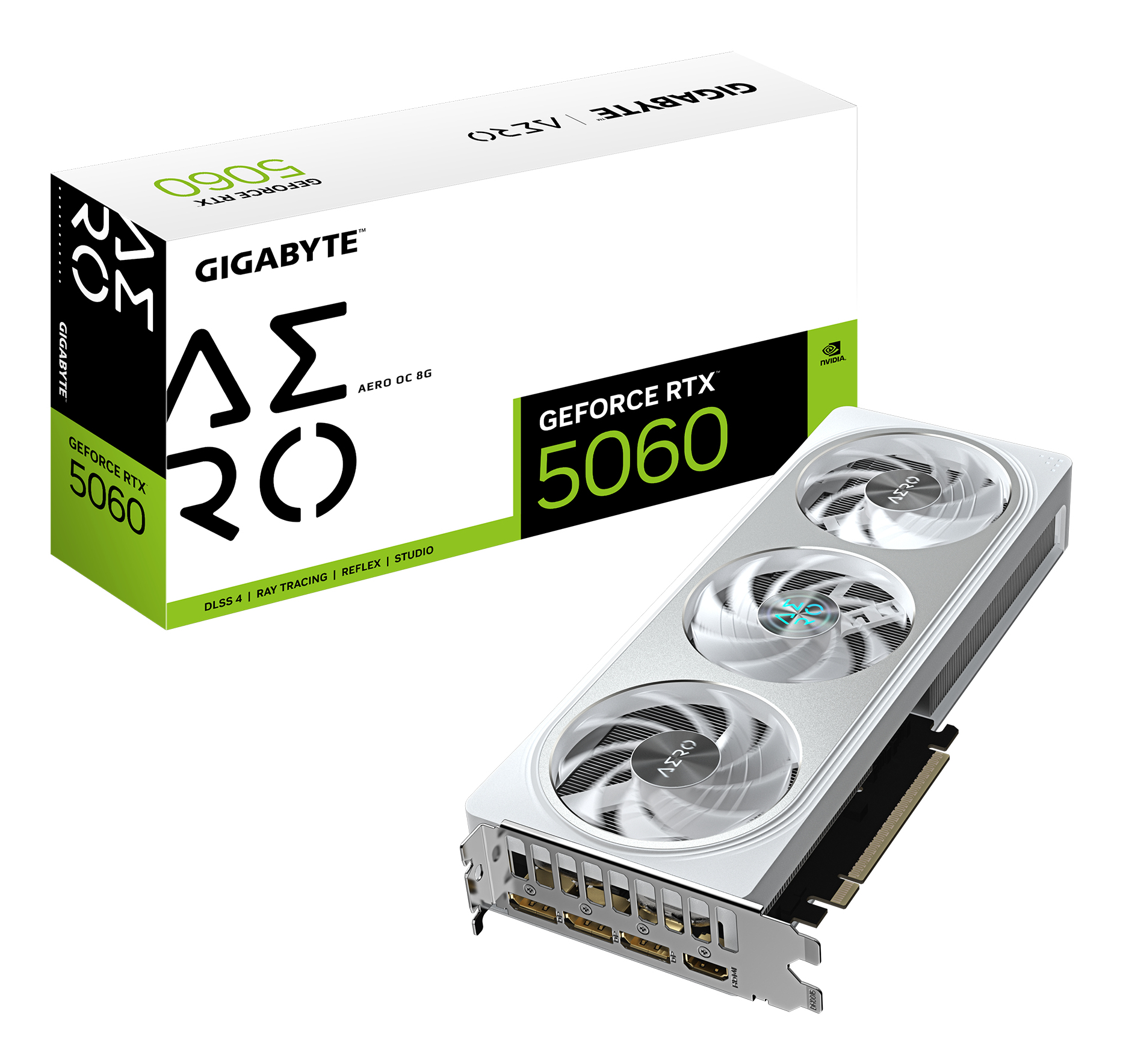 Gigabyte rtx 5060 8gb  aero oc 8gb gddr7 3 fan PC-Zubehoer