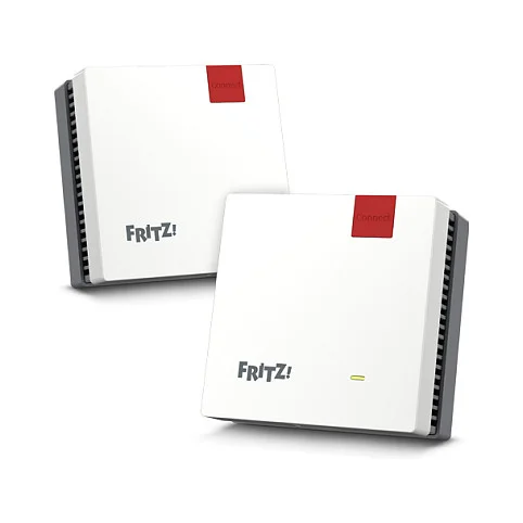 AVM FRITZ Mesh Set 1600 2er Set WLAN Mesh Systeme   Dual Band   Einfaches Setup Repeater