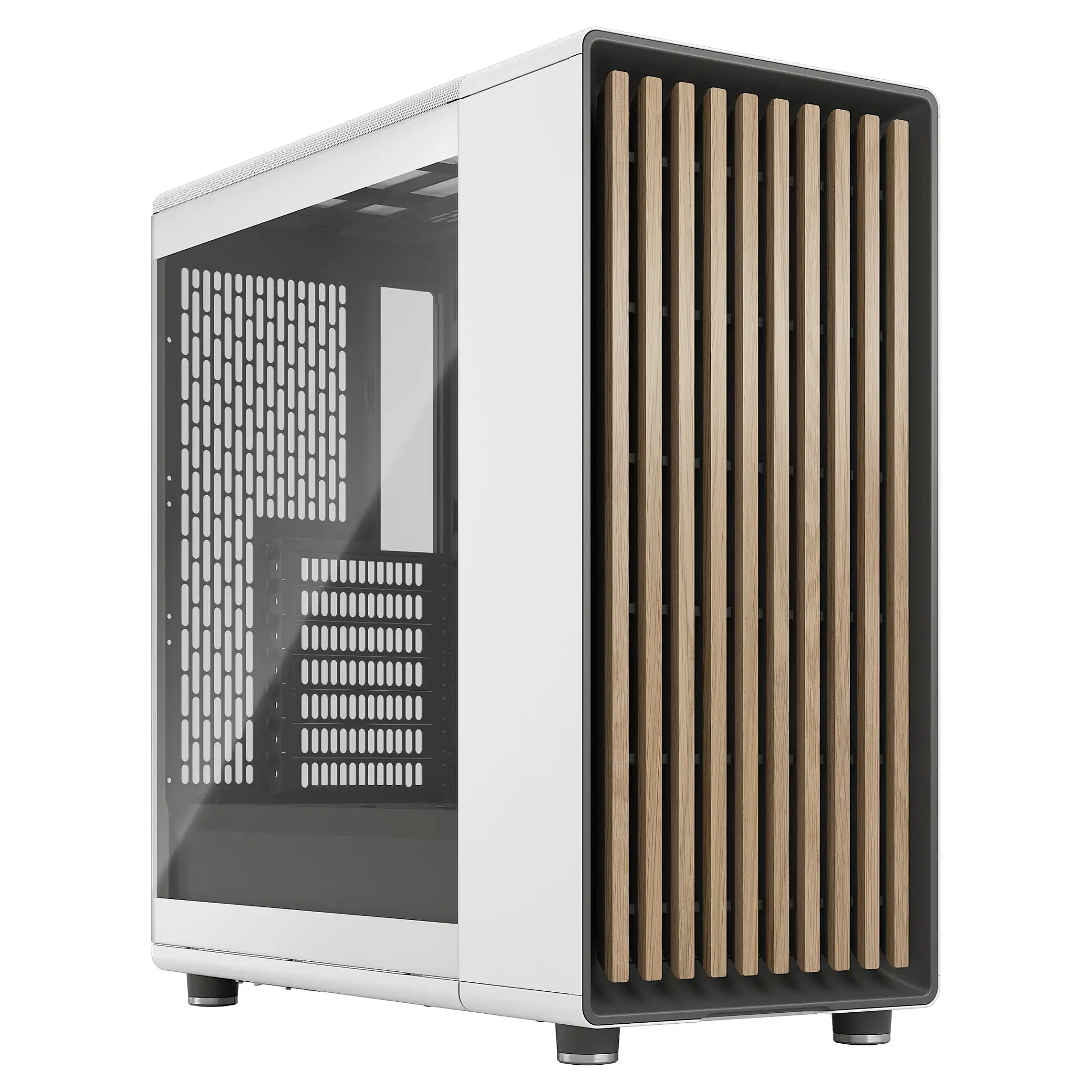 Fractal Design Midi North Chalk White Window Clear PC-Zubehoer
