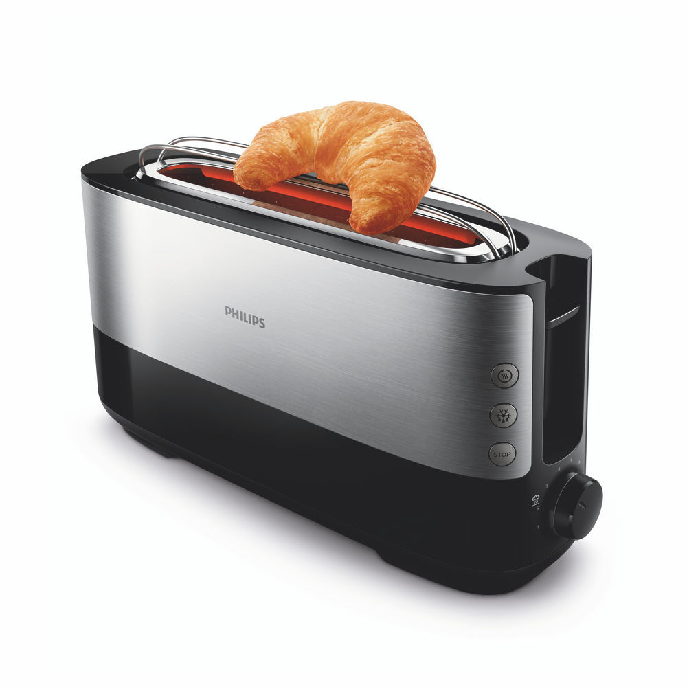 Philips Viva Collection HD2692 90 Toaster   lange Toastkammer  Metall Kuechenkleingeraete