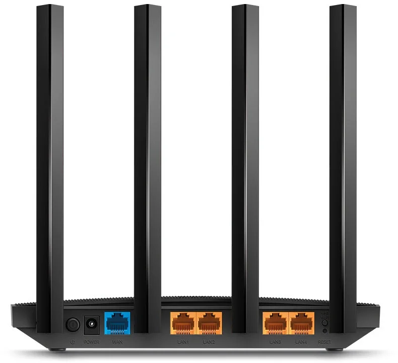 TP Link Archer C80 V1 Wireless Router AC1900 4 Port Dual Band Schwarz