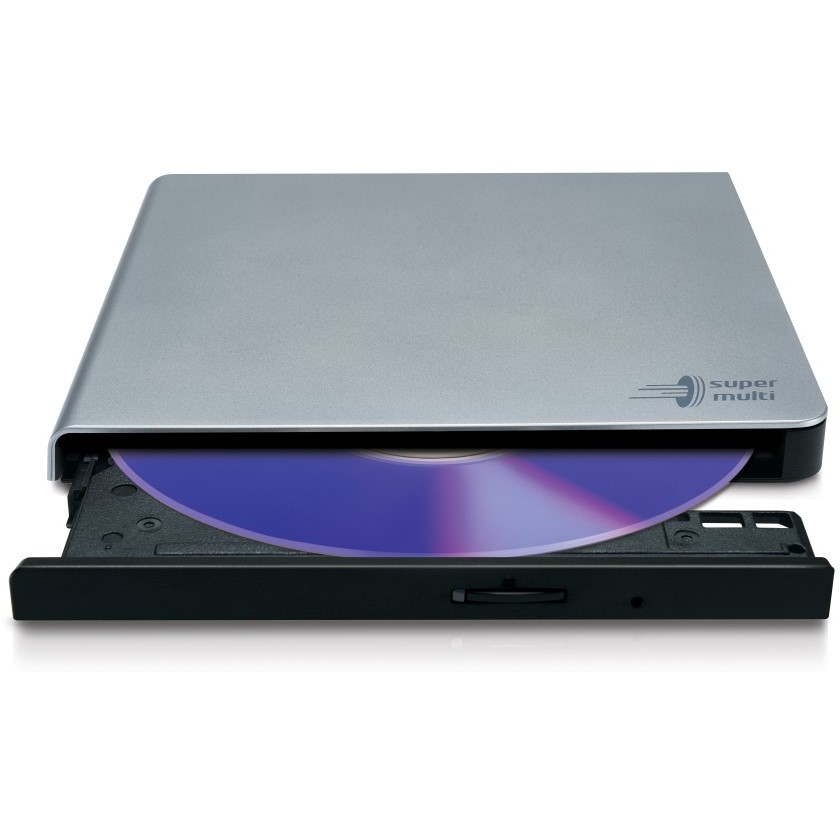 Hitachi LG Data Storage Externer DVD Brenner HLDS GP57ES40 Slim USB silver PC-Zubehoer