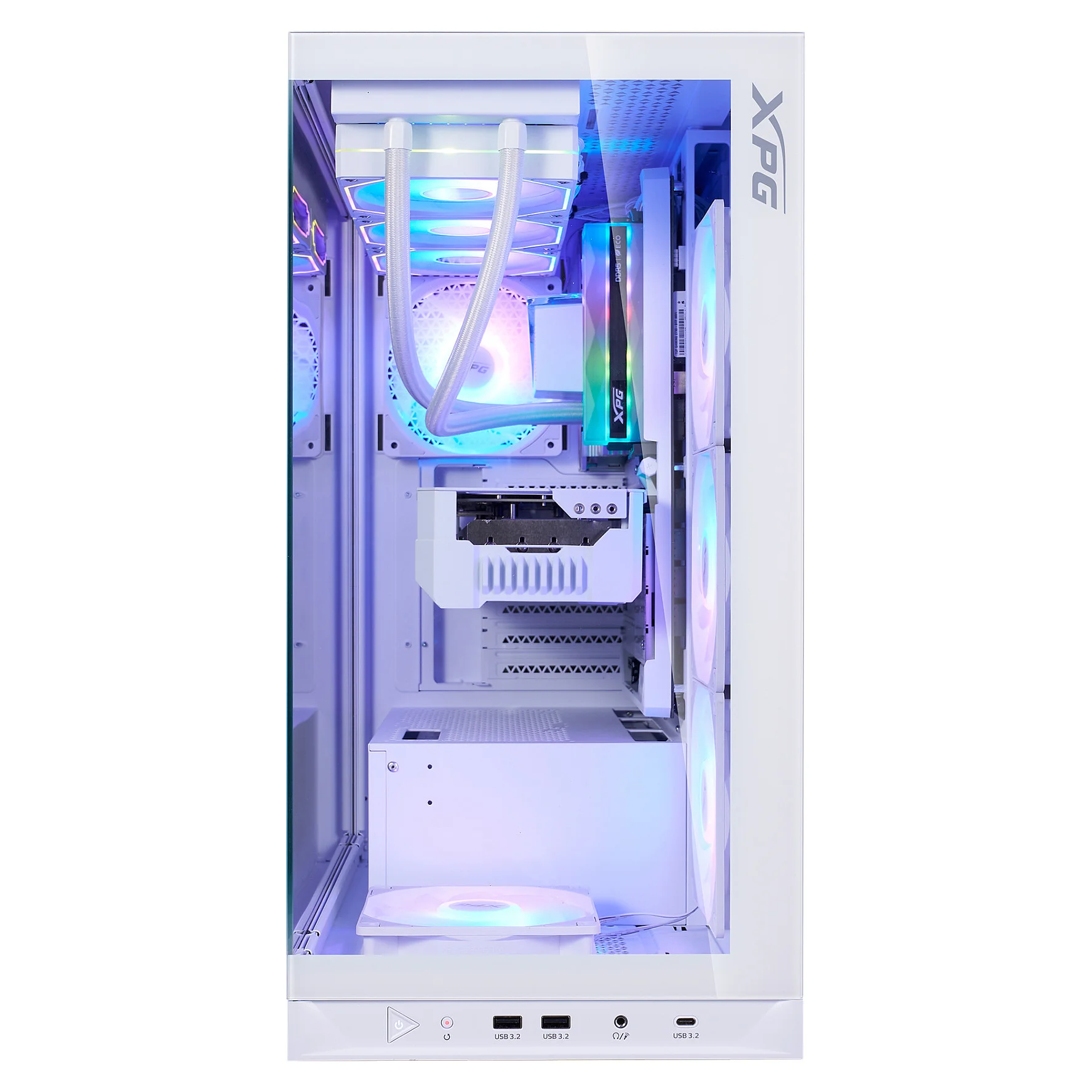 XPG INVADER X BTF MID TOWER GEHAeUSE Weiss PC-Komponenten