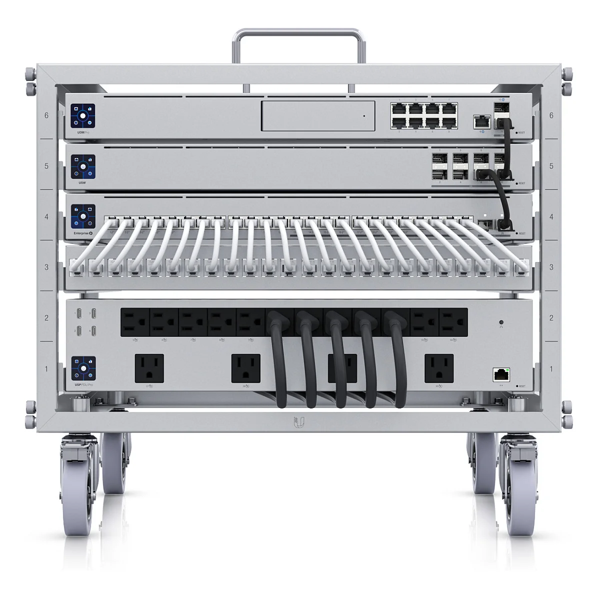Ubiquiti Z U Rack 6U TL Netzwerk Rack 6HE Metall schwarz PC-Komponenten