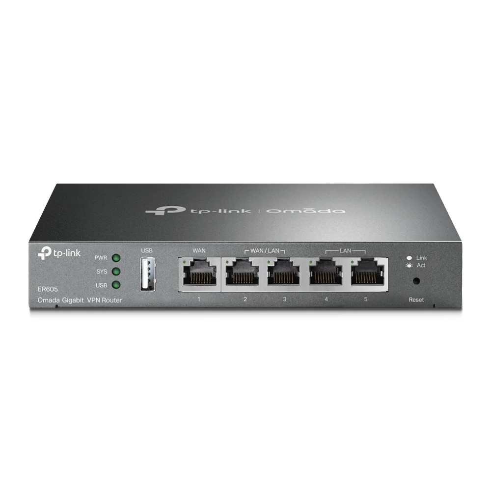 TP Link TL R605 Router Ethernet WAN Omada kompatibel Gigabit VPN Firewall