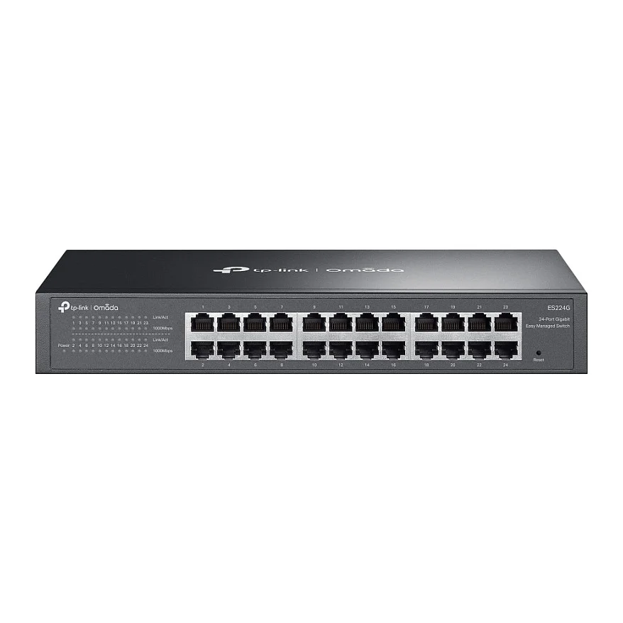 TP Link Omada ES224G Netzwerk Switch Managed L2 Gigabit Ethernet  10 100 1000  Schwarz Switches