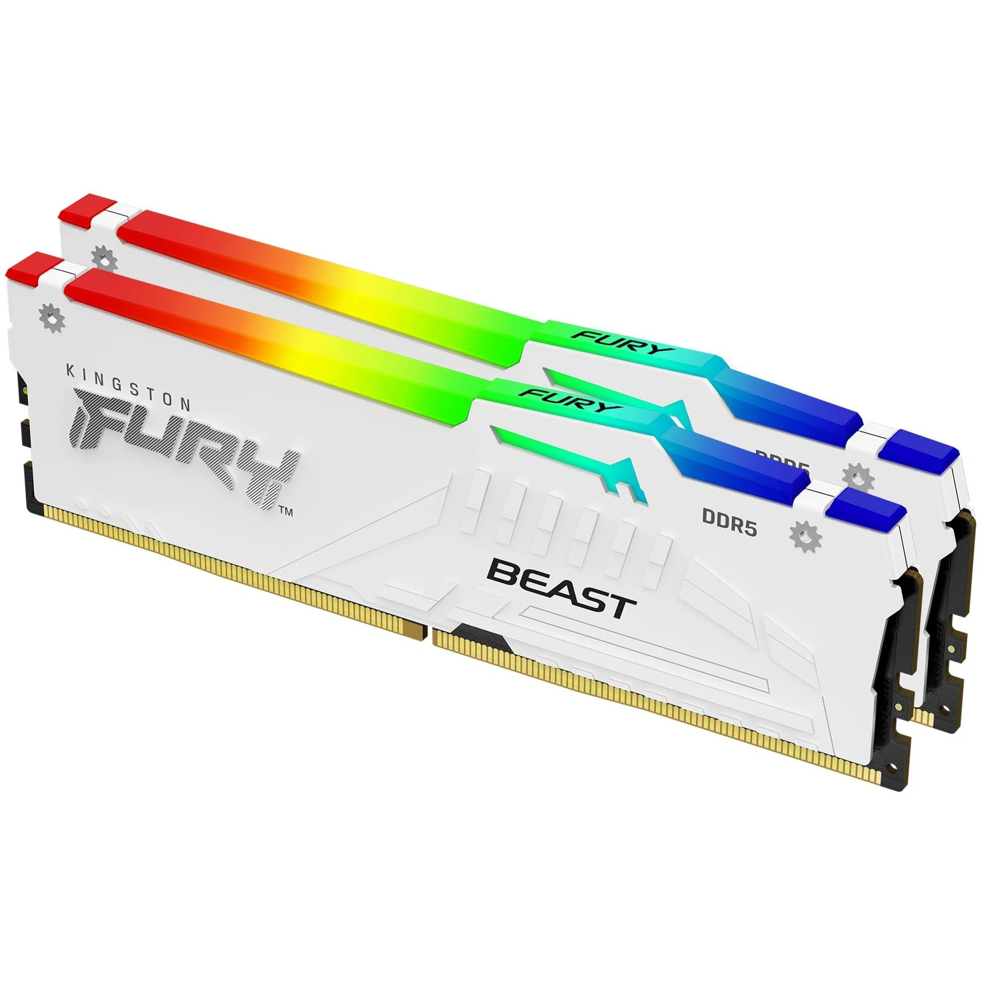 Kingston 32gb 6000mt s ddr5 cl30 dimm kit of 2 fury beast white rgb expo Speichermedien