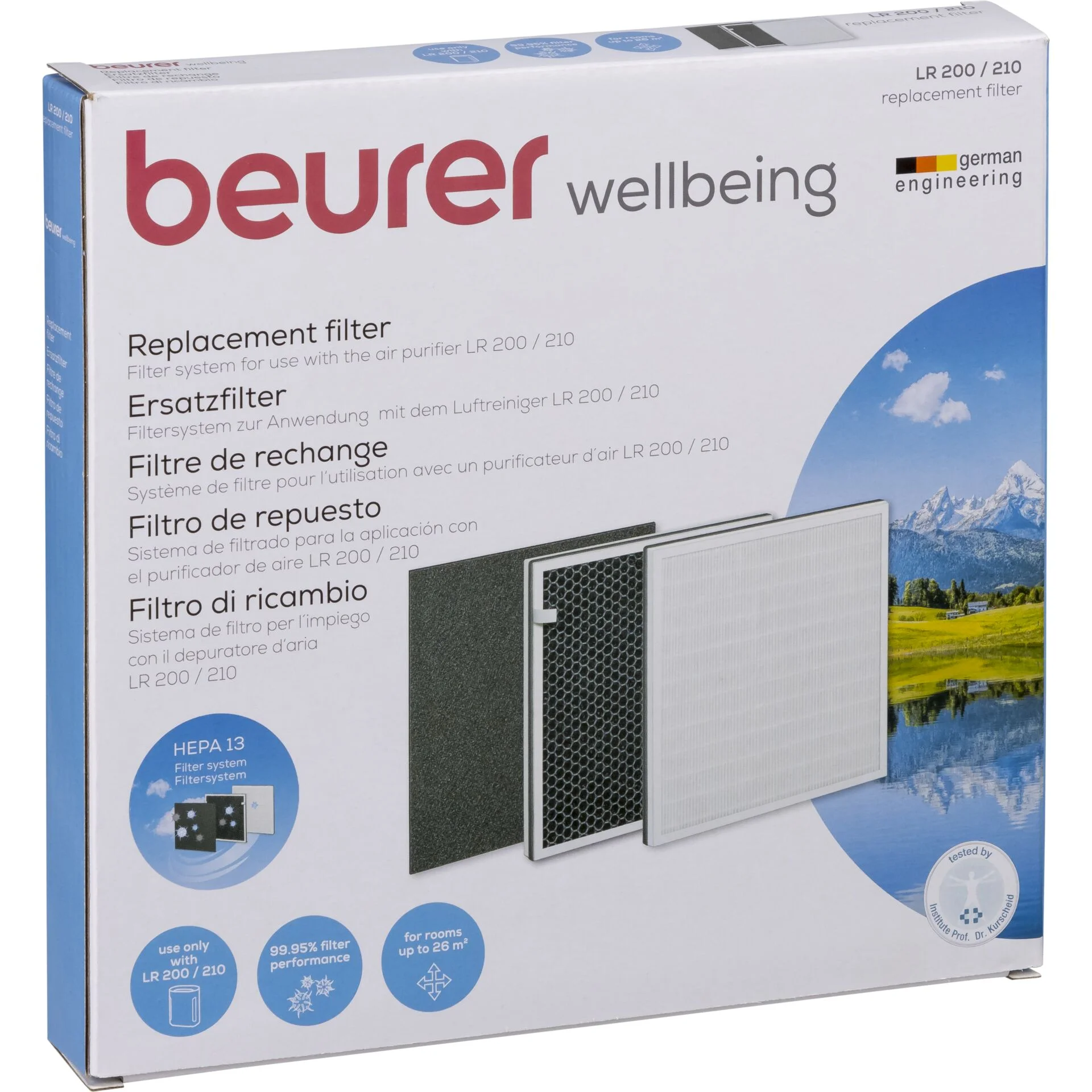 Beurer LR 210  Ersatzfilter fuer CO2 Messgeraete und Luftreiniger  CO2- & Luftqualitaets-Sensoren