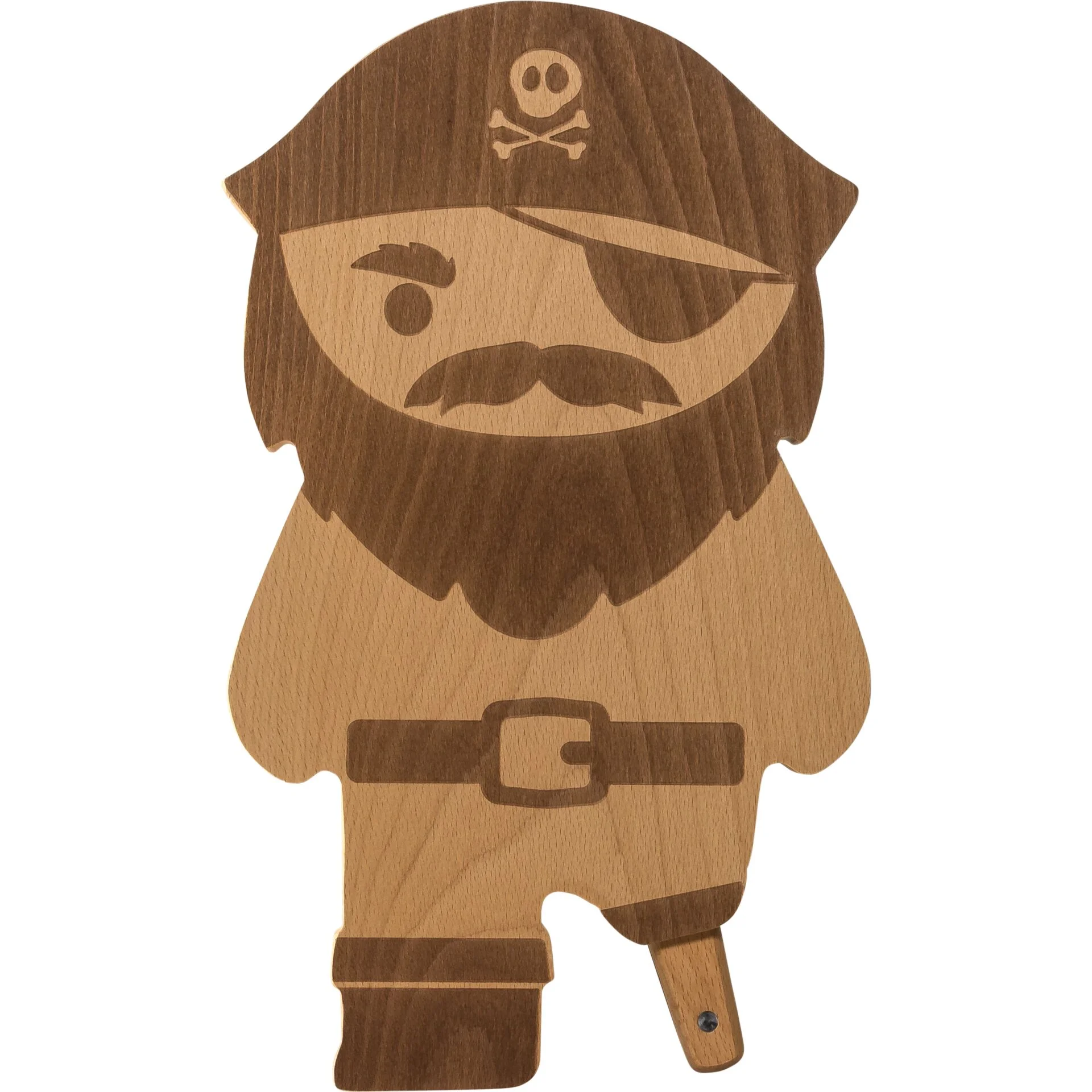 OTOTO Pirate Board Schneidbrett mit Messer Besteck & Aufbewahrung