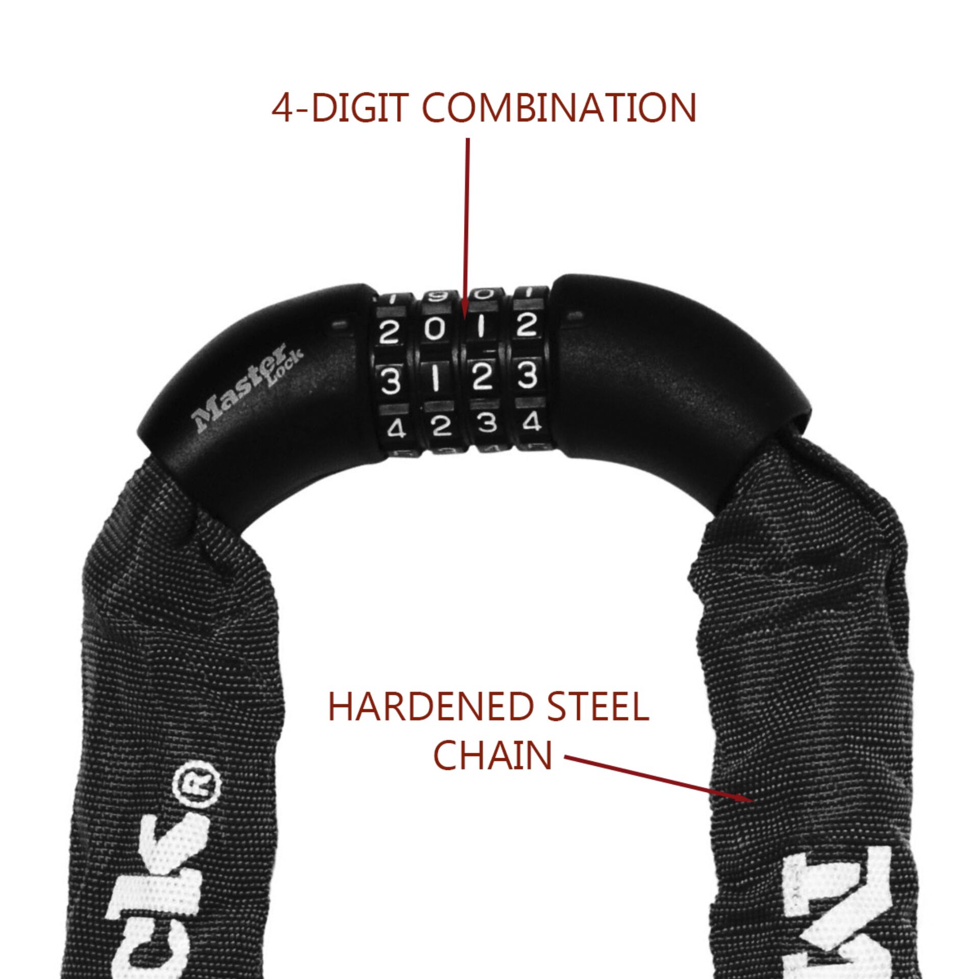 Master Lock Ketten aus gehaert  Stahl 8mm 8392EURDPRO Radsport