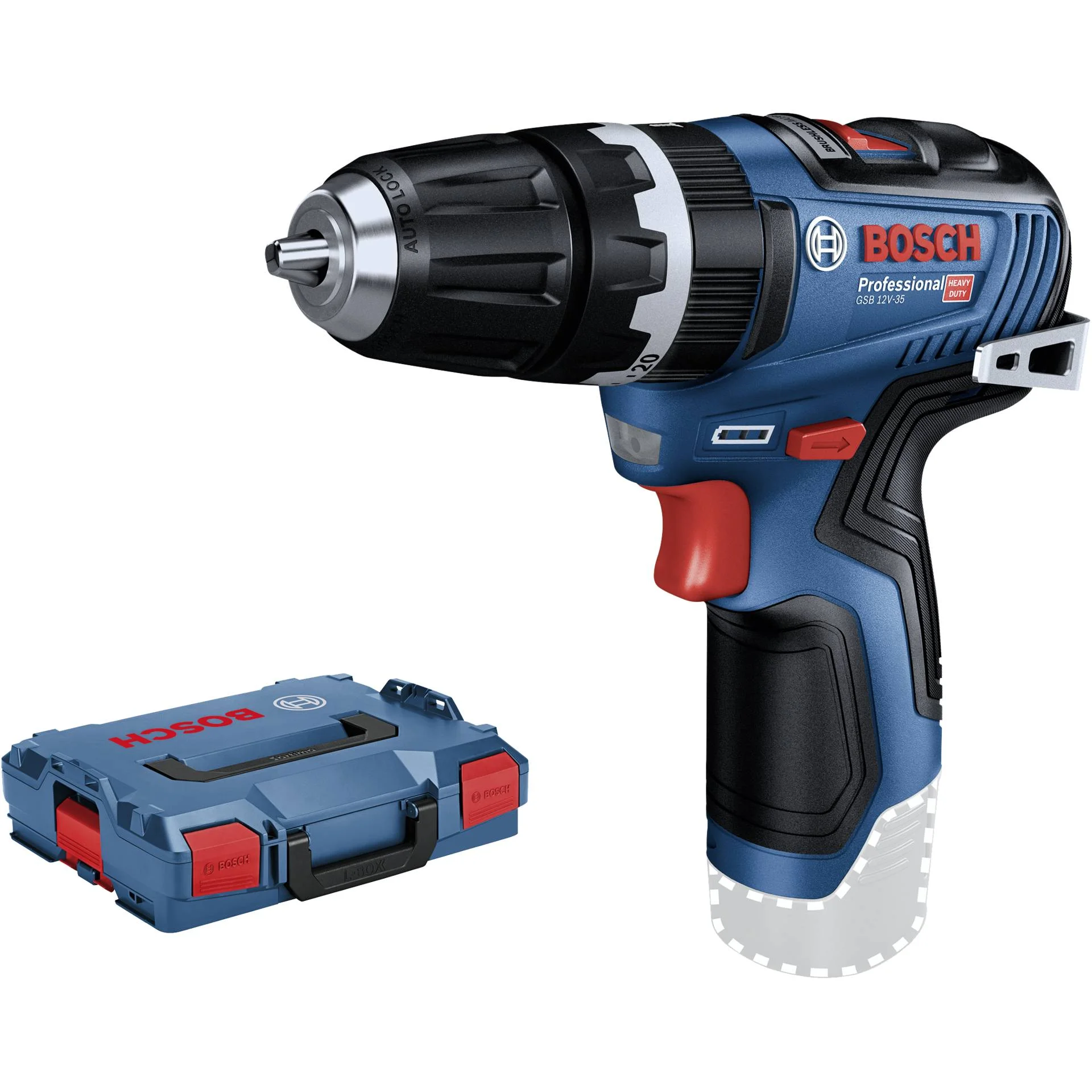 Bosch GSB 12V 35 Professional 1750 RPM Schwarz  Blau  Rot Bohrer & Schrauber