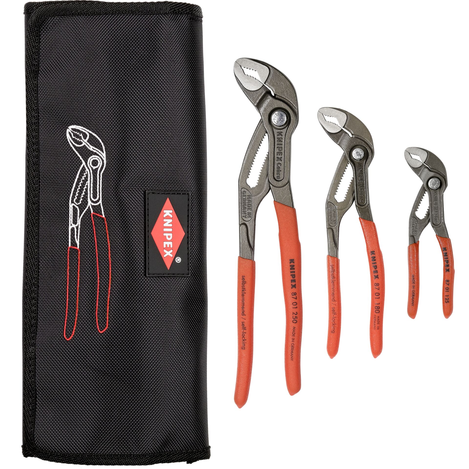 KNIPEX Cobra Set  3 teilig Schraubendreher & Zangen