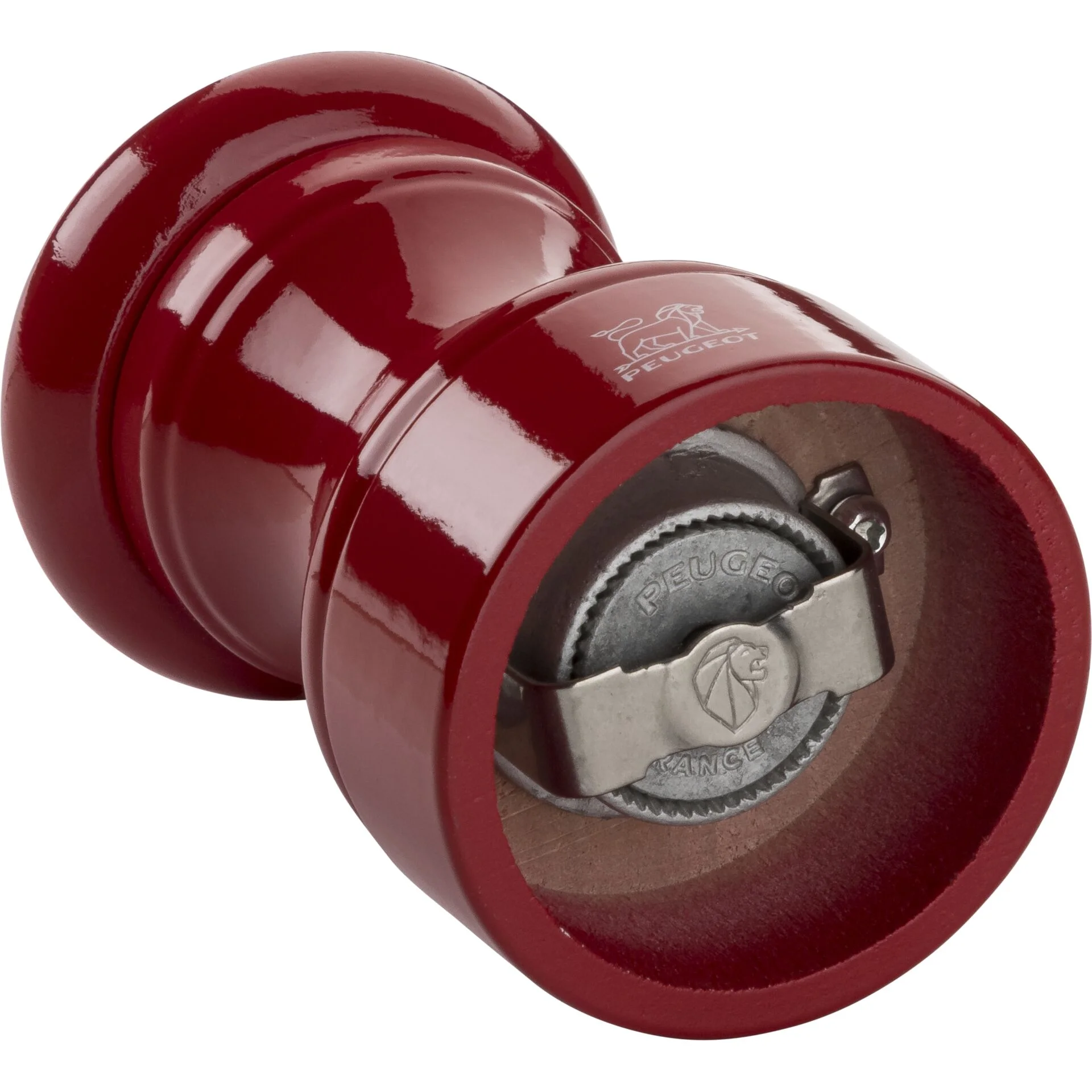 Peugeot Bistro Pfeffermuehle 10 cm Passionsrot lackiert Holz Mixer & Zerkleinerer