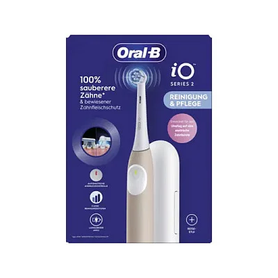 Oral B iO Series 2 Calm Pink mit Reiseetui Zahnpflege