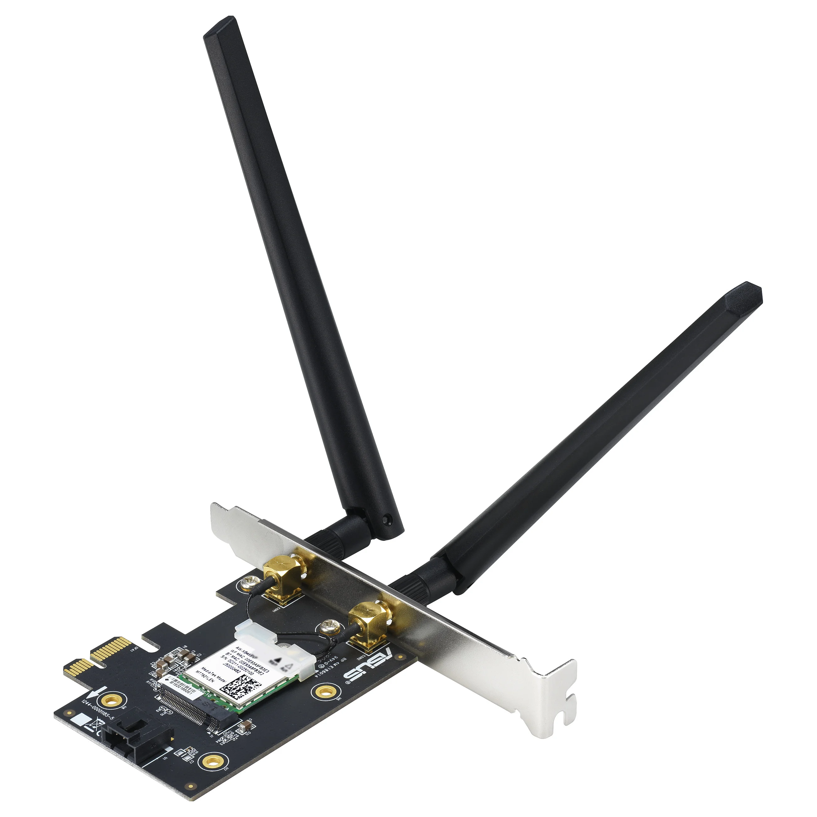 ASUS PCE AX1800 WLAN Bluetooth 5 2 PCIe Karte 1775 Mbit s   WLAN 6   Bluetooth 5 2   PCIe Netzwerk