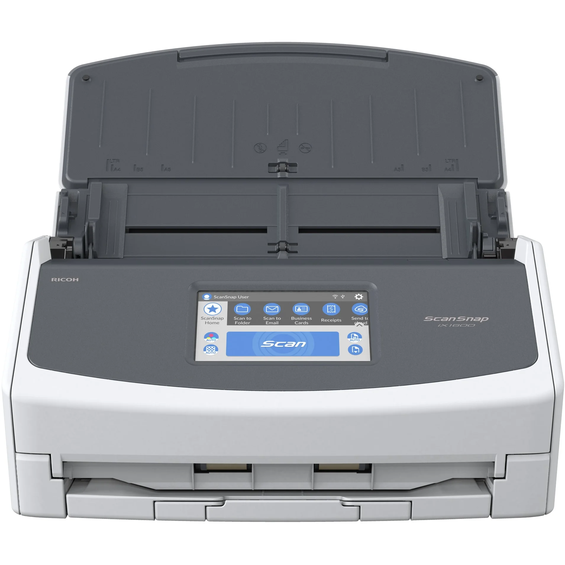 Ricoh ScanSnap iX1600 ADF   Scanner mit manueller Zufuehrung 600 x 600 DPI A4 Weiss Drucker & Scanner