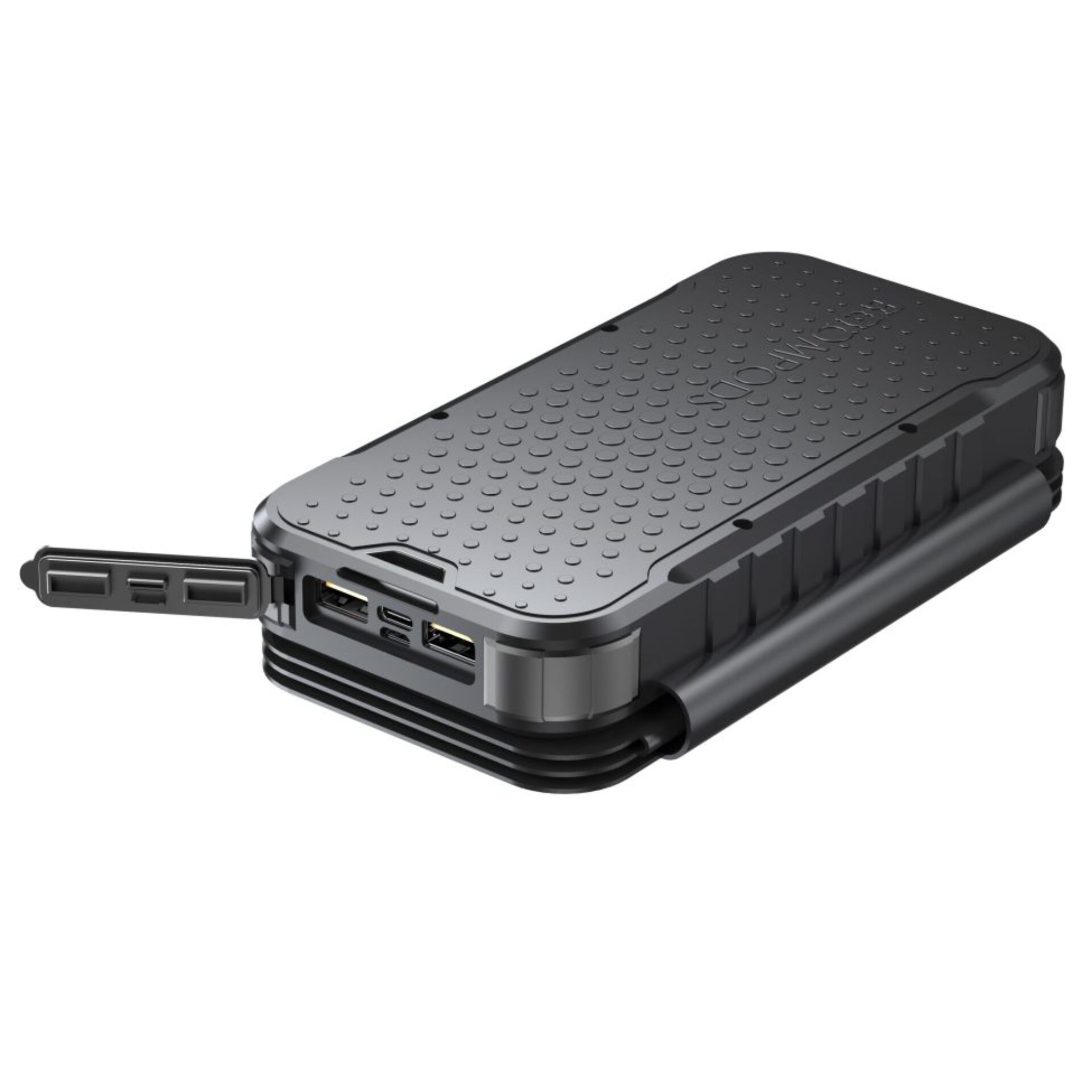 Boompods Solar Powerbank 16 000mAh Neutron Fold  Black Solar & Energie