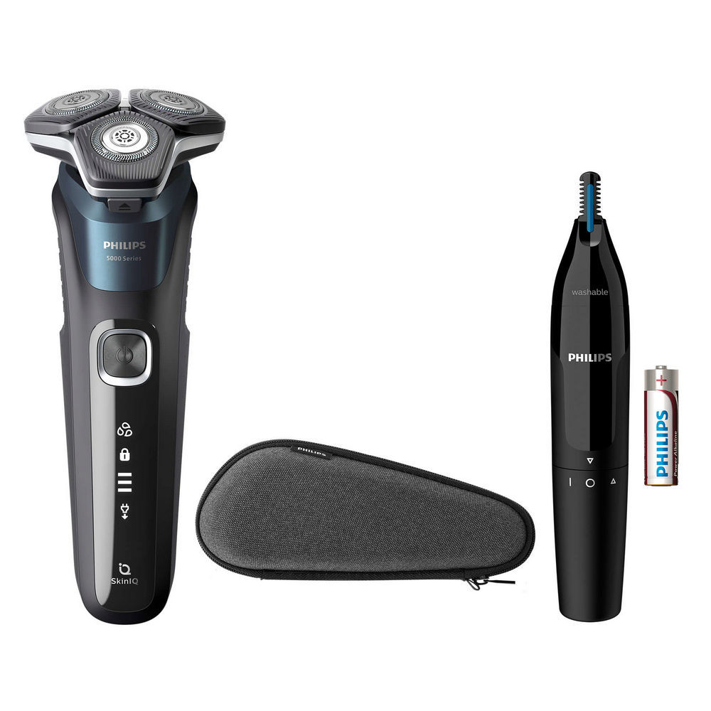 Philips Herrenrasierer und Nasenhaartrimmer Series 5000 S5889 11  schwarz Rasierer & Epilierer