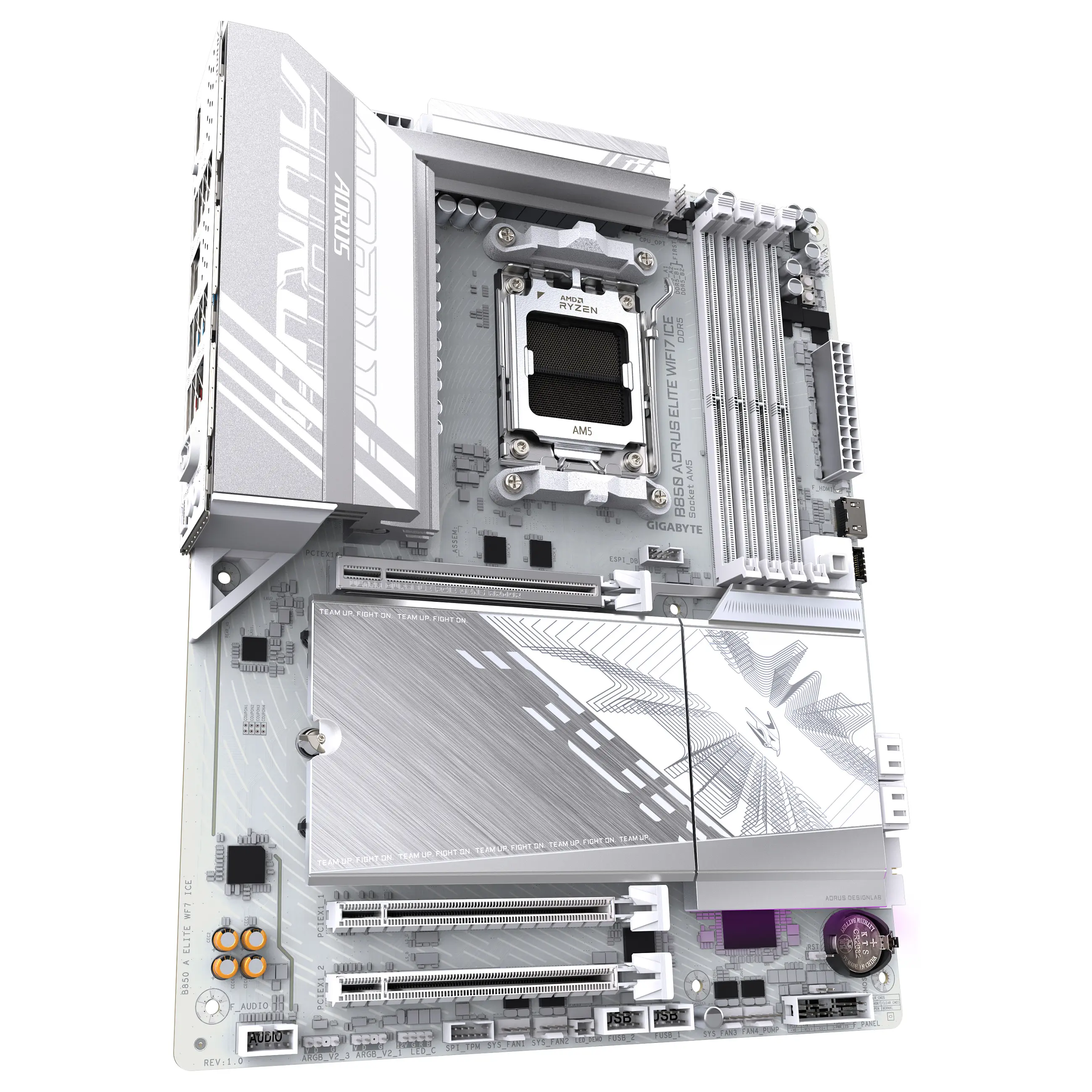 GIGABYTE B850 AORUS ELITE WIFI7 ICE Motherboard   AMD Ryzen 9000 Serie CPUs  14 2 2 Phasen digitales VRM  bis zu 8200MHz DDR5  OC   1xPCIe 5 0   2xPCIe 4 0 M 2  2 5 LAN  WIFI 7  USB 3 2 Gen 2x2 PC-Zubehoer