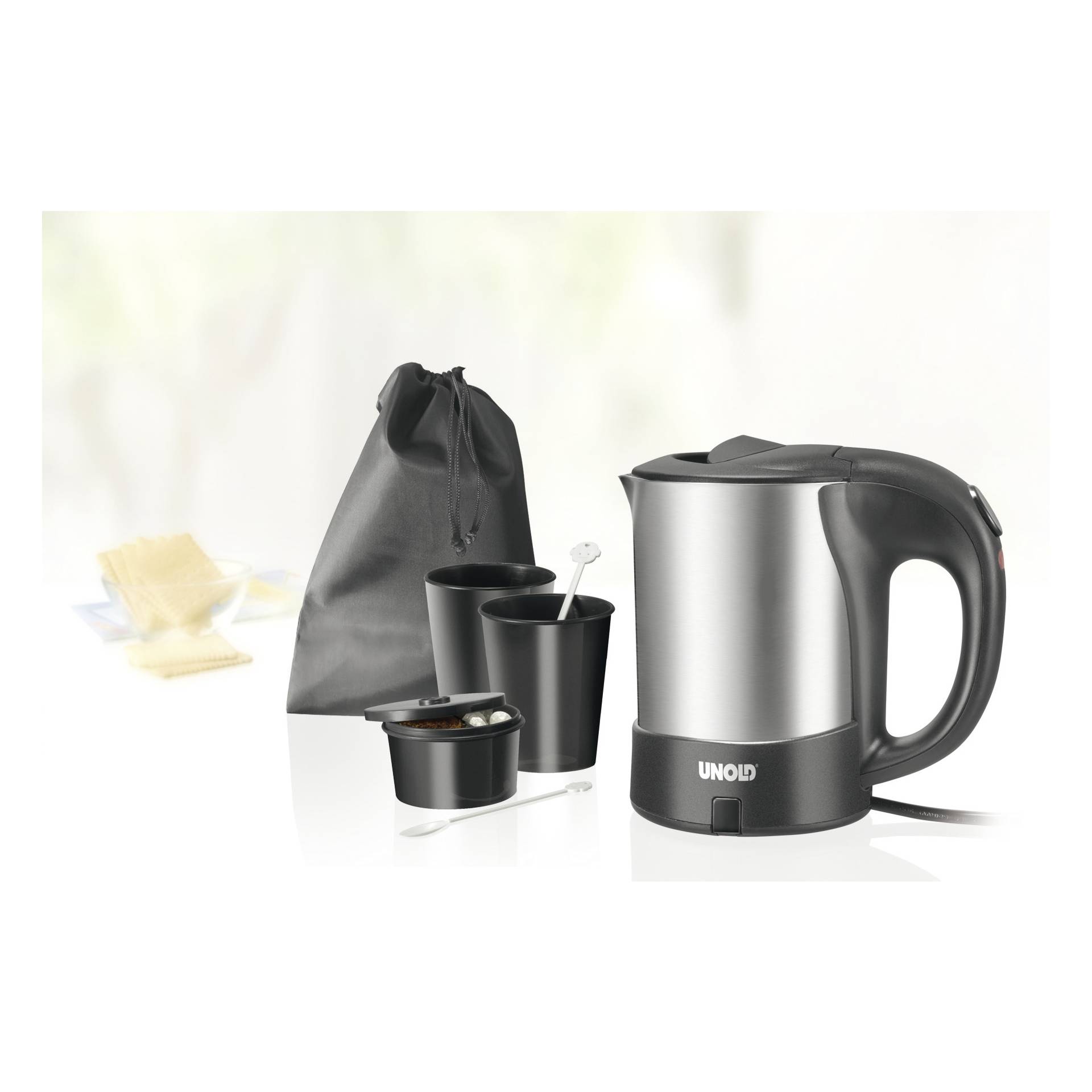 Unold 18575 Edelstahl Reise Blitzkocher Wasserkocher