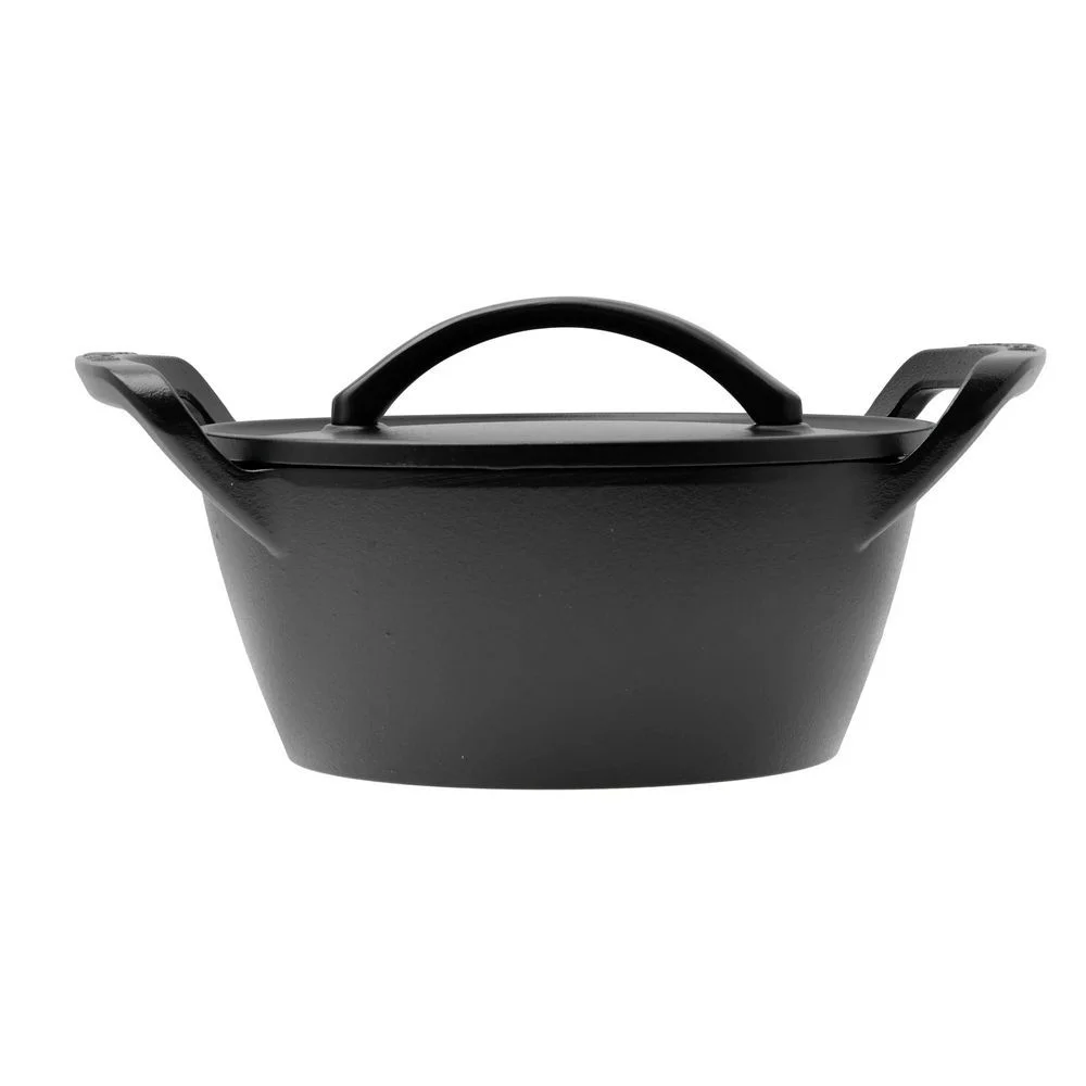 Le Creuset Braeter BBQ Outdoor  Rund 25cm  Schwarz Matt Pfannen & Toepfe