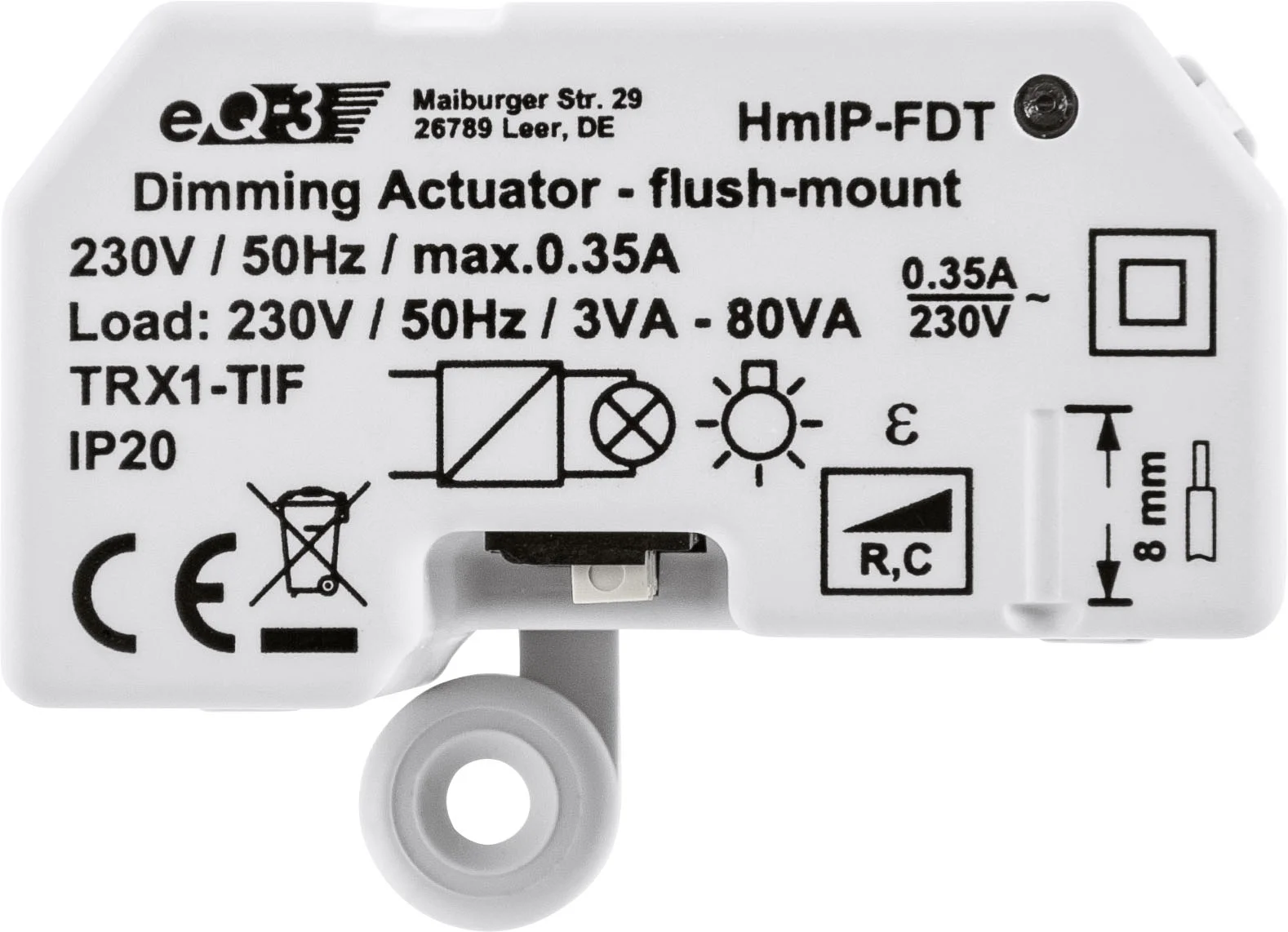 Homematic IP Dimmaktor Unterputz   Phasenabschnitt Zubehoer Leuchtmittel & Lampen / Dimmer