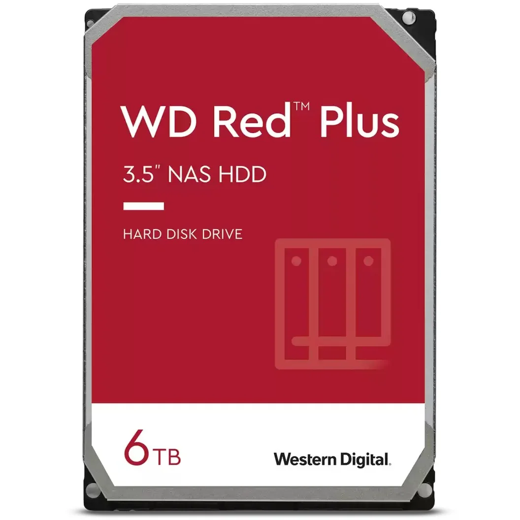 Western Digital 6TB WD60EFPX Red Plus 5400RPM 256MB Speichermedien