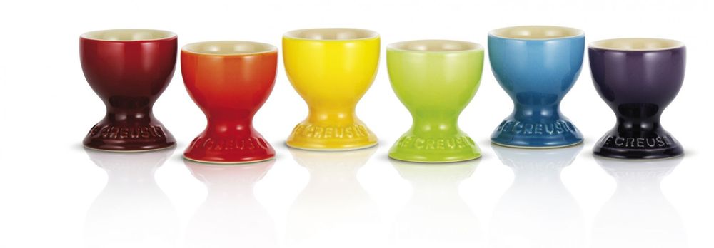 Le Creuset Eierbecher Set Rainbow  6 tlg   bunt Besteck & Aufbewahrung