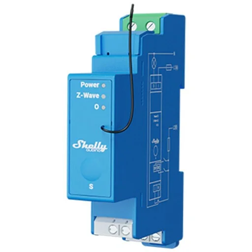 Shelly Relais Wave Pro max 16A Z Wave DIN Rail Smart Home Zubehoer