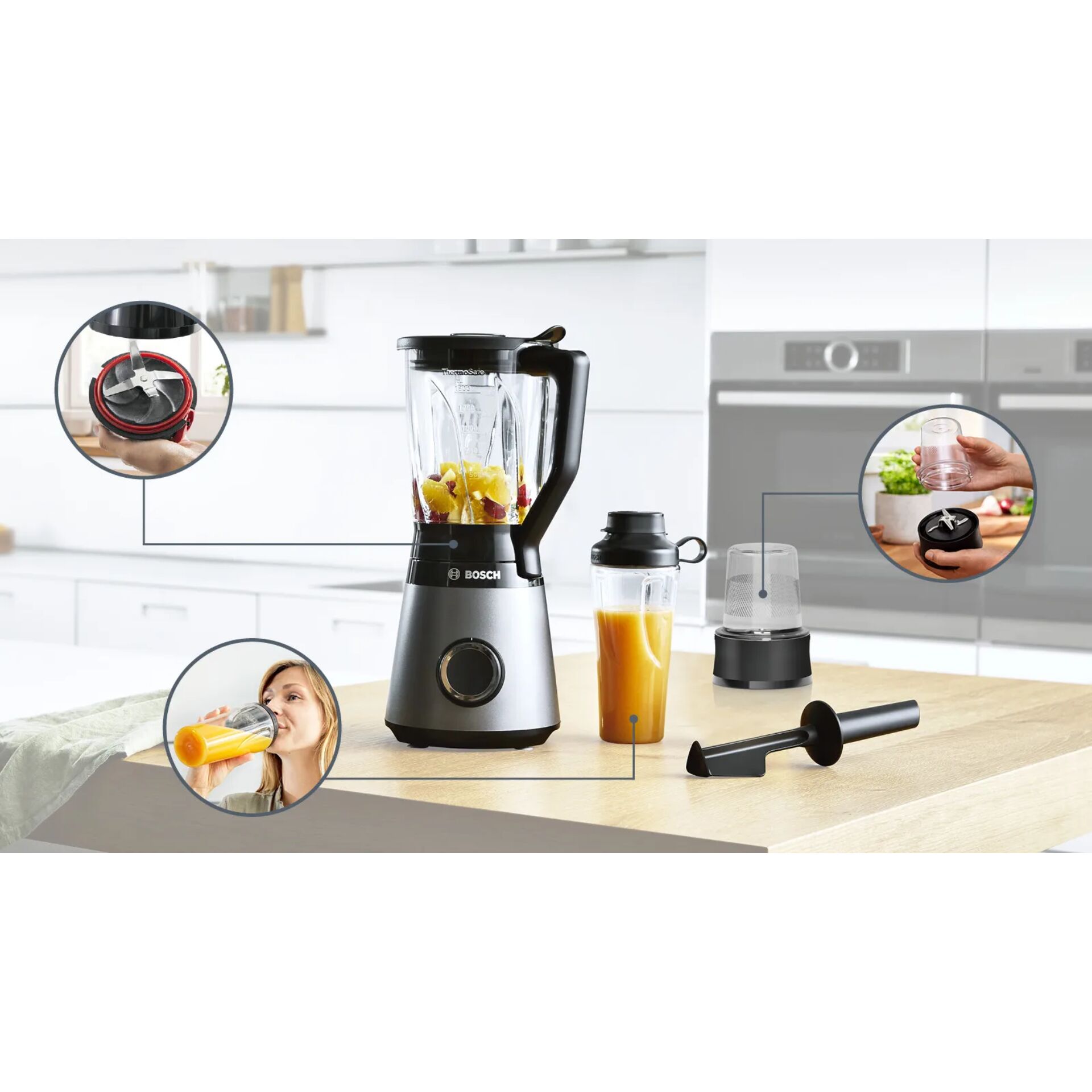 Bosch MMB 6177S Standmixer VitaPower Serie 4 sil Mixer & Zerkleinerer