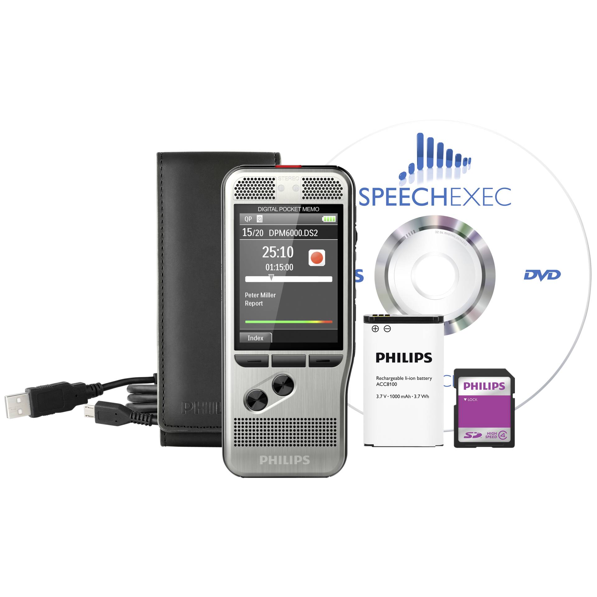 Philips DPM6000 Flash card Schwarz  Silber Video & Audio