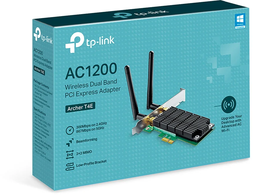TP Link AC1200 Dualband PCI Express WLAN Adapter Netzwerk-Adapter