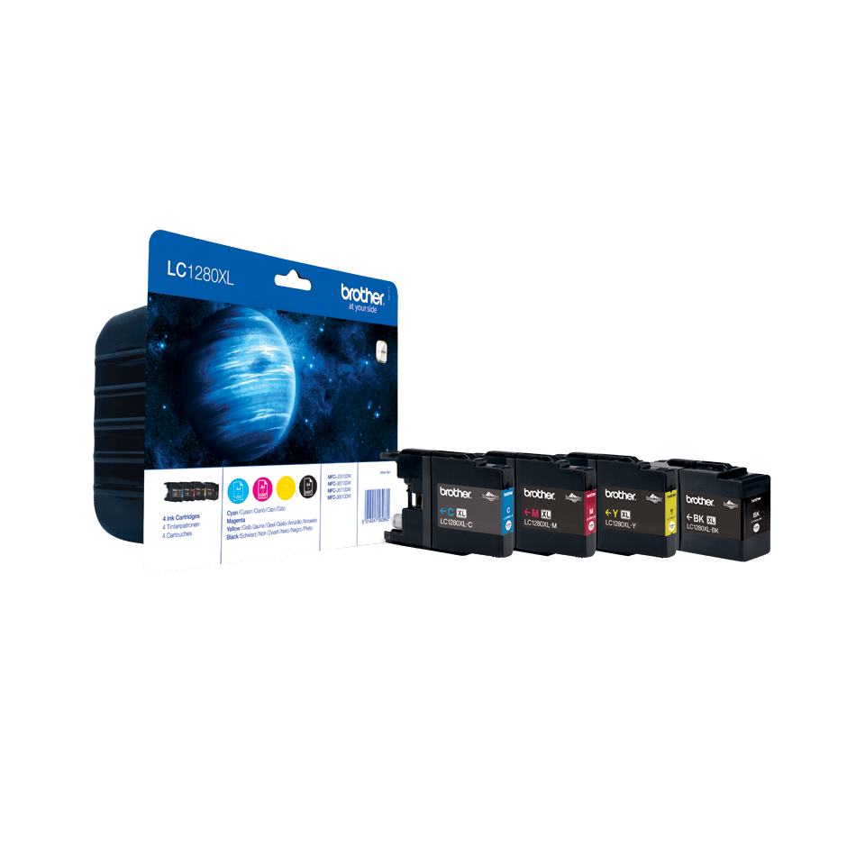 Brother LC 1280 XL Value Pack BK C M Y Drucker & Scanner