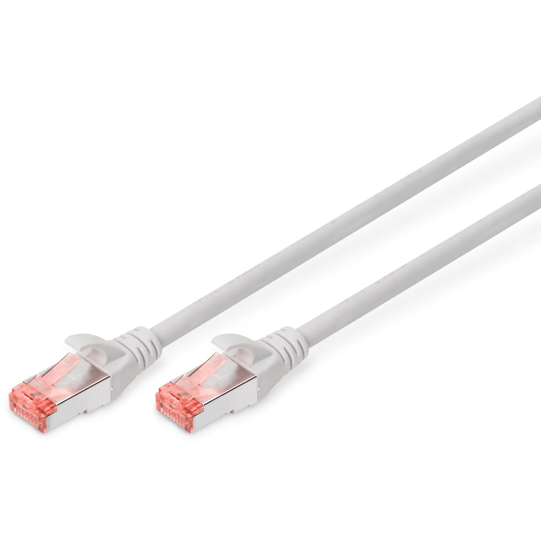 DIGITUS Patchkabel CAT6 RJ45 S FTP AWG 27 7 0 25m Grau PC-Zubehoer