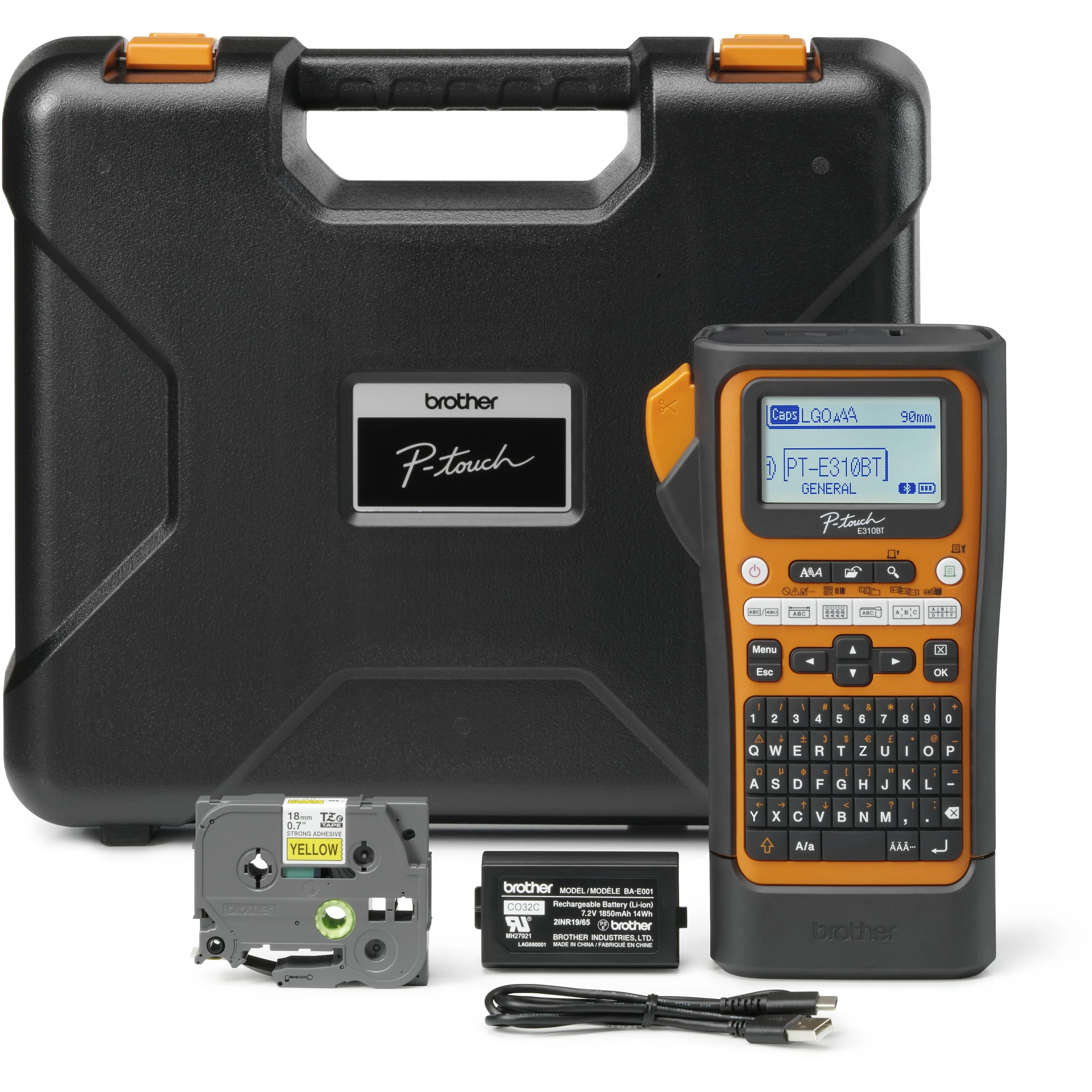 Brother P touch E310BT Beschriftungsgeraet s w Drucker & Scanner